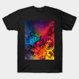 Trippy Abstract Rainbow colors T-Shirt